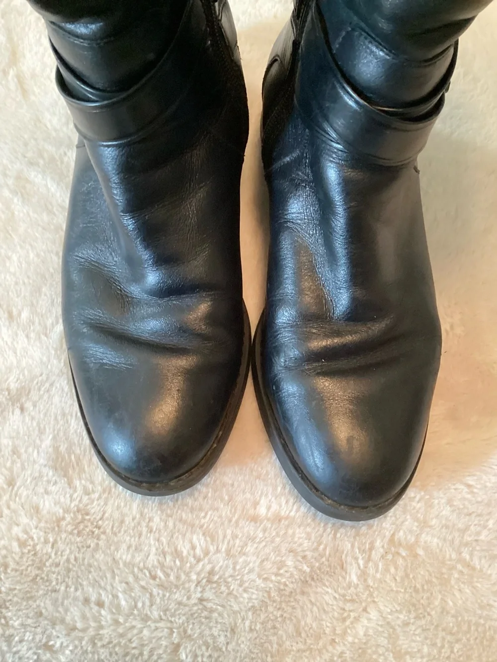 Coach Black Leather Riding Boots - Size 6.5